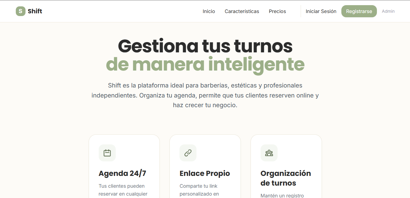 Shift Gestion Turnos